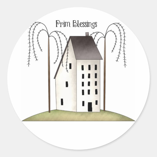 Pegatina Redonda Prim Blessings-Pegatinas (Anverso)