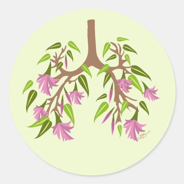 Pegatina Redonda Primavera de CF (Anverso)