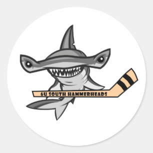 Pegatina Redonda Primavera de Hammerheads de 6U 2022