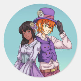 Pegatina Redonda Primavera de Semana Santa