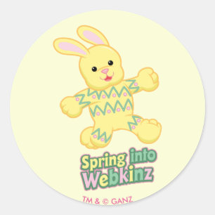 Pegatina Redonda ¡Primavera En Webkinz!