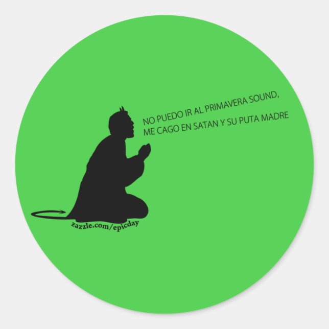 Pegatina Redonda Primavera Sound Pegatina/Sticker (style 2) (Anverso)