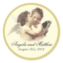 Primer beso romántico vintage