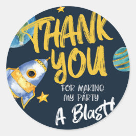 PEGATINA REDONDA PRIMER CUMPLEAÑOS, CUMPLEAÑOS ESPACIALES, COLGAR E