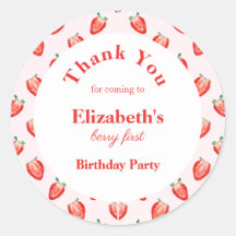 Primer cumpleaños de fresa Berry