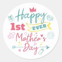 Primer día de las madres mamá por primera vez