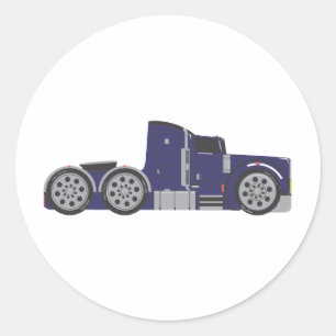 Pegatina Redonda Primer Mover, Big Rig