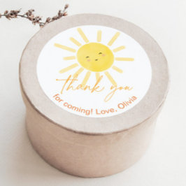 Pegatina Redonda Primer viaje alrededor del sol gracias