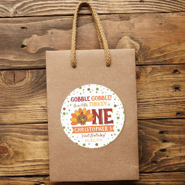 Pegatina Redonda Primera Jornada de Acción de Gracias por la Caída 