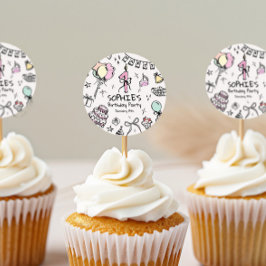 Pegatina Redonda Primera Jornada de Aniversario de la Mano