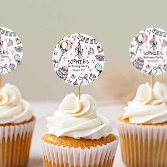 Pegatina Redonda Primera Jornada de Aniversario de la Mano (Subido por el creador)