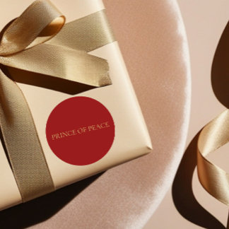 Pegatina Redonda Prince of Peace Red