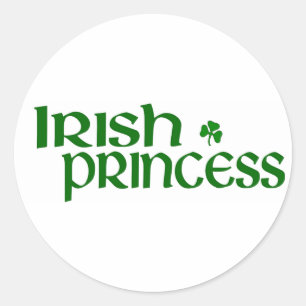 Pegatina Redonda Princesa de Irlanda