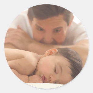 Pegatina Redonda Princesa de las buenas noches