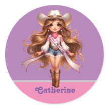 Princesa de Rodeo de Niña Occidental 1 Personaliza