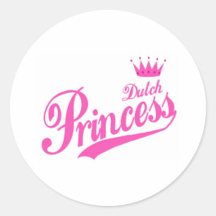 Pegatina Redonda Princesa holandesa