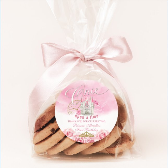 Pegatina Redonda Princesa Rosa Érase Una Vez (Subido por el creador)