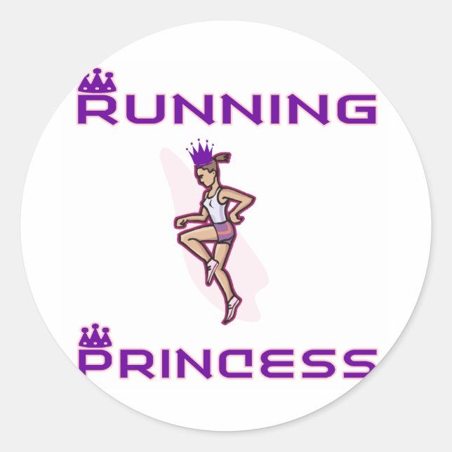 Pegatina Redonda PrincesaChickRunner (Anverso)