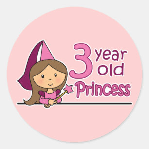 Pegatina Redonda Princess 3