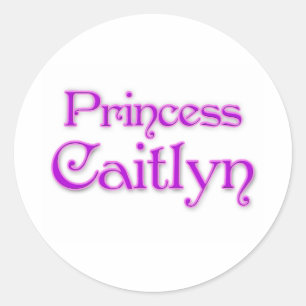 Pegatina Redonda Princess Caitlyn