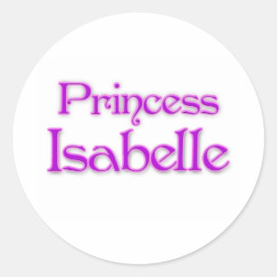 Pegatina Redonda Princess Isabelle
