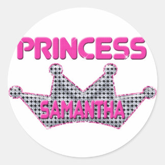 Pegatina Redonda Princess Samantha