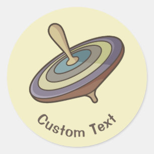 Pegatina Redonda Principio de giro