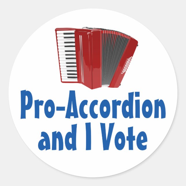 Pegatina Redonda Pro-Acuerdo y voto político (Anverso)