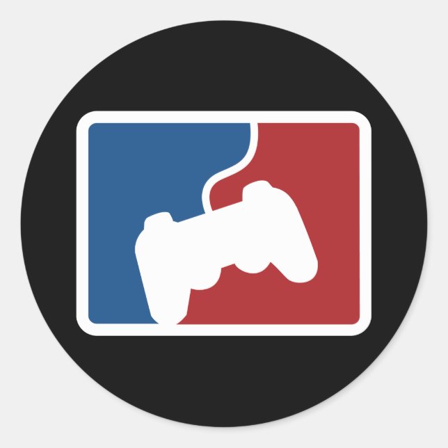 Pegatina Redonda Pro Gamer (Anverso)
