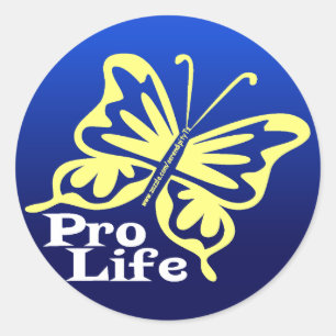 Pegatina Redonda Pro Life