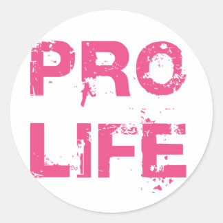 Pegatina Redonda Pro Life