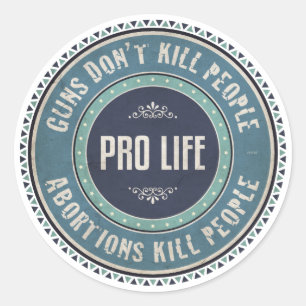 Pegatina Redonda Pro Life