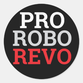 PEGATINA REDONDA PRO ROBO REVO