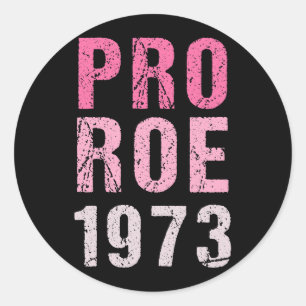 Pegatina Redonda Pro Roe 1973