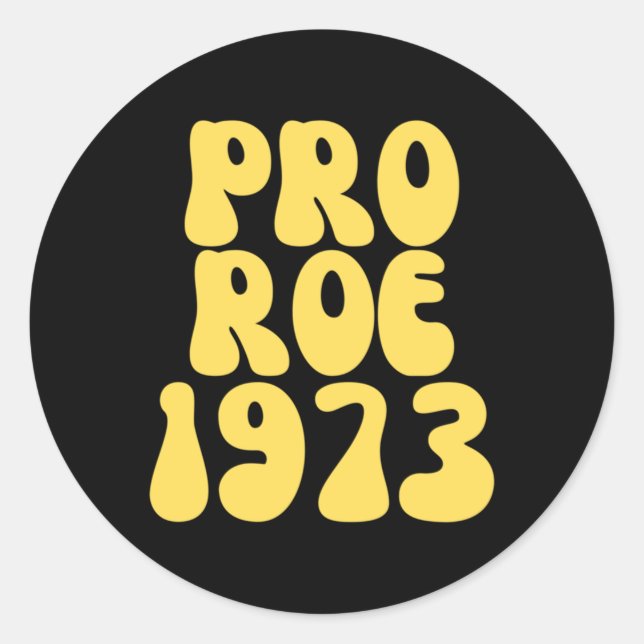 Pegatina Redonda pro roe 8 (Anverso)