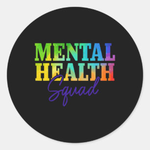 Pegatina Redonda Problema del Mes de Sensibilización sobre Salud Me