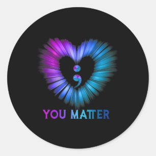 Pegatina Redonda Problema, ninguna historia debería terminar muy pr