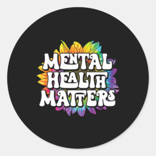 Pegatina Redonda Problemas de salud Enfermedades cerebrales Awaren