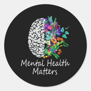 Pegatina Redonda Problemas de salud Enfermedades cerebrales Awaren 