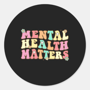 Pegatina Redonda Problemas de salud Enfermedades del cerebro humano