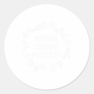 Pegatina Redonda Problemas de salud Sensibilización Prevención del 