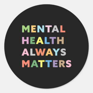 Pegatina Redonda Problemas de salud siempre advertencias de asesora