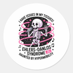 Pegatina Redonda Problemas En Mis Tejidos Síndrome De Ehlers Danlos