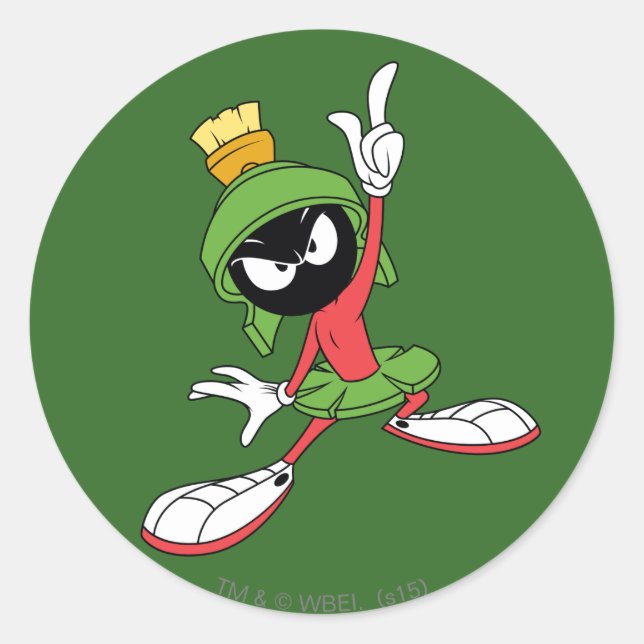 Pegatina Redonda Proclamación de MARVIN EL MARCIANO™ (Anverso)