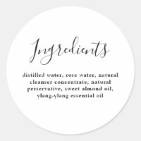 Producto de belleza con componentes mínimos de esc