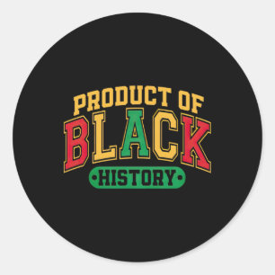 Pegatina Redonda Producto de Black History Black History Month Stic