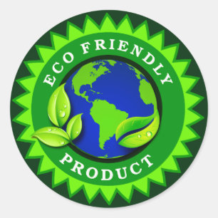 Pegatina Redonda Producto ecológico