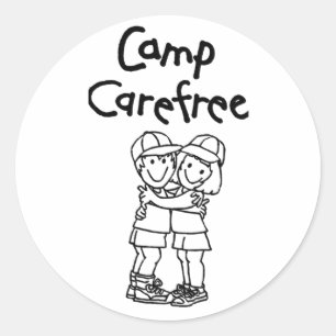 pegatina redonda Productos de campamento carefre