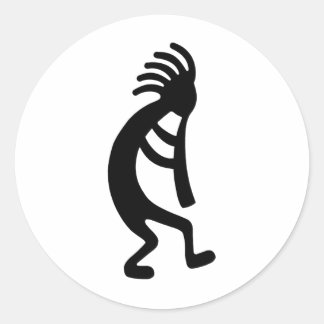 Pegatina Redonda Productos y diseños de Kokopelli!