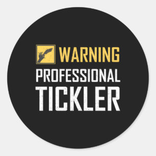 Pegatina Redonda Profesional Tickler Tickler Camp Tickle Master E